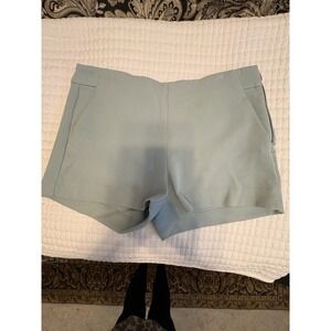 Banana Republic Women's High rise 3.5 Dressy Shorts, 12, Baby Blue